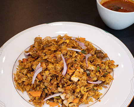 コットゥロティ(Kottu Roti)の一例